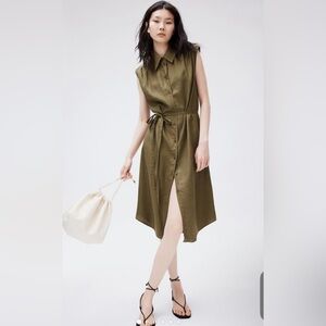 H&M- linem  blend Shirt Dress